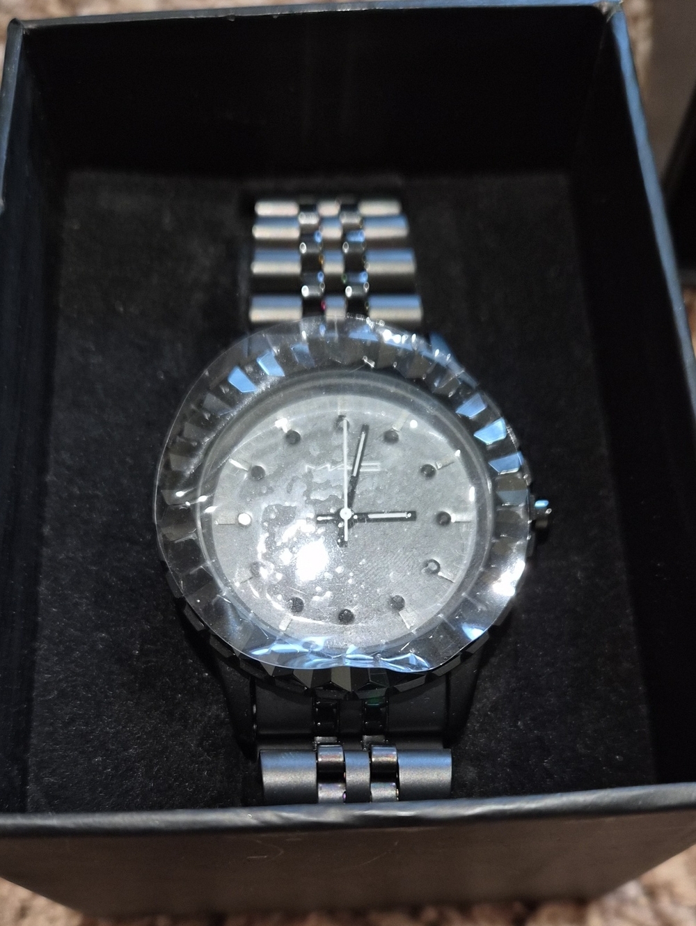 Rare -MAC- Stainless Steel Black Watch